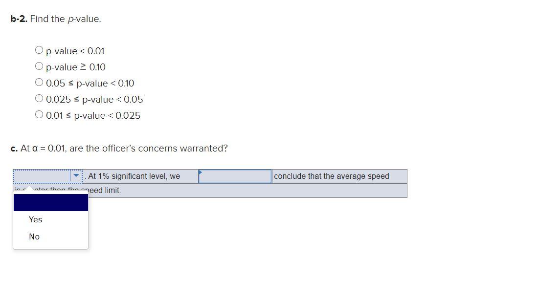 Solved A Police Officer Is Concerned About Speeds On A | Chegg.com