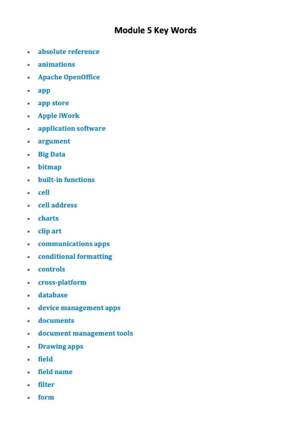 Solved Discussions - Software and Apps Module 5 of the | Chegg.com