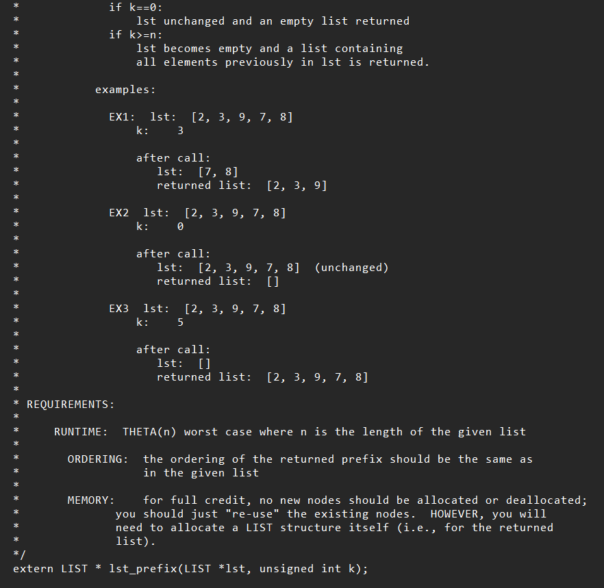 THIS QUESTION INCLUDES THE HEADER FILE (LIST.H), | Chegg.com