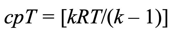 Solved срT = [kRT/(k — 1)] | Chegg.com