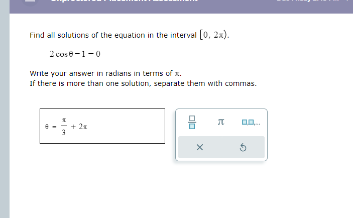 Solved Find all solutions of the equation in the interval | Chegg.com