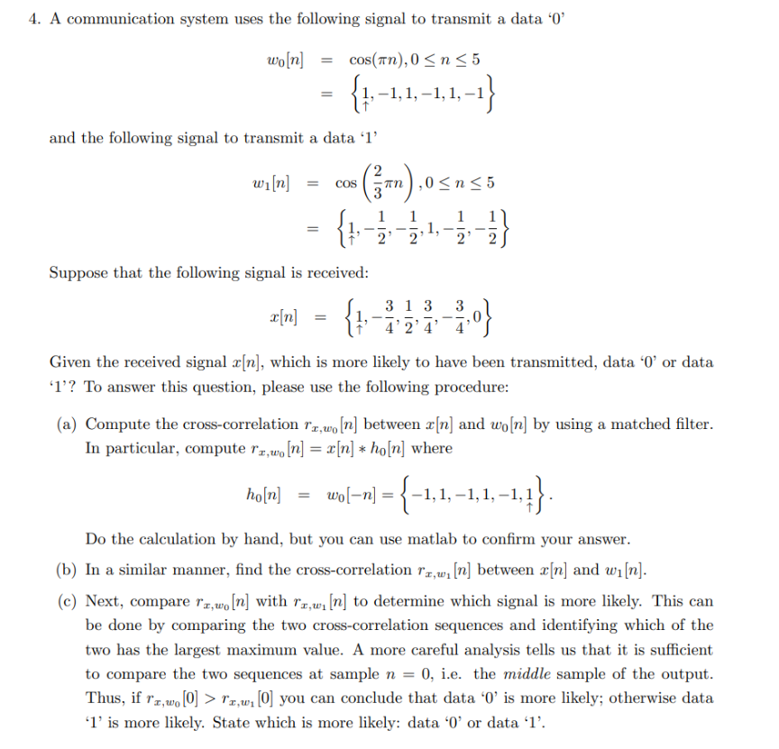 Solved 3. An FIR filter filter of length 3 is defined by a | Chegg.com