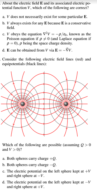 Solved About The Electric Field E And Its Associated El Chegg Com