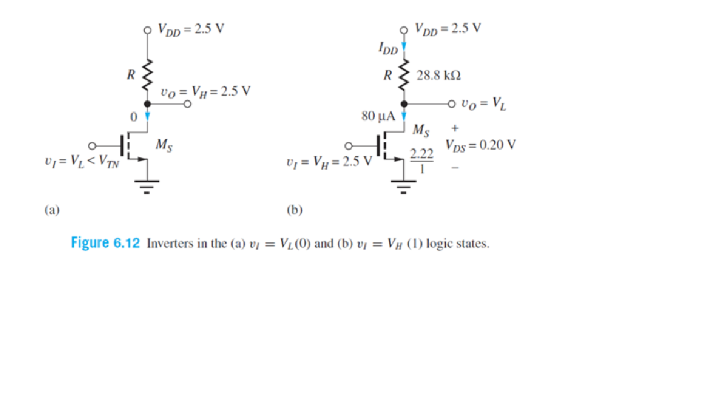 Solved 6 48 The Resistive Load Inverter In Fig 6 12 Is Chegg Com