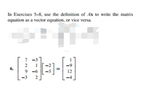 Solved In Exercises 5-8, ﻿use the definition of Ax ﻿to write | Chegg.com