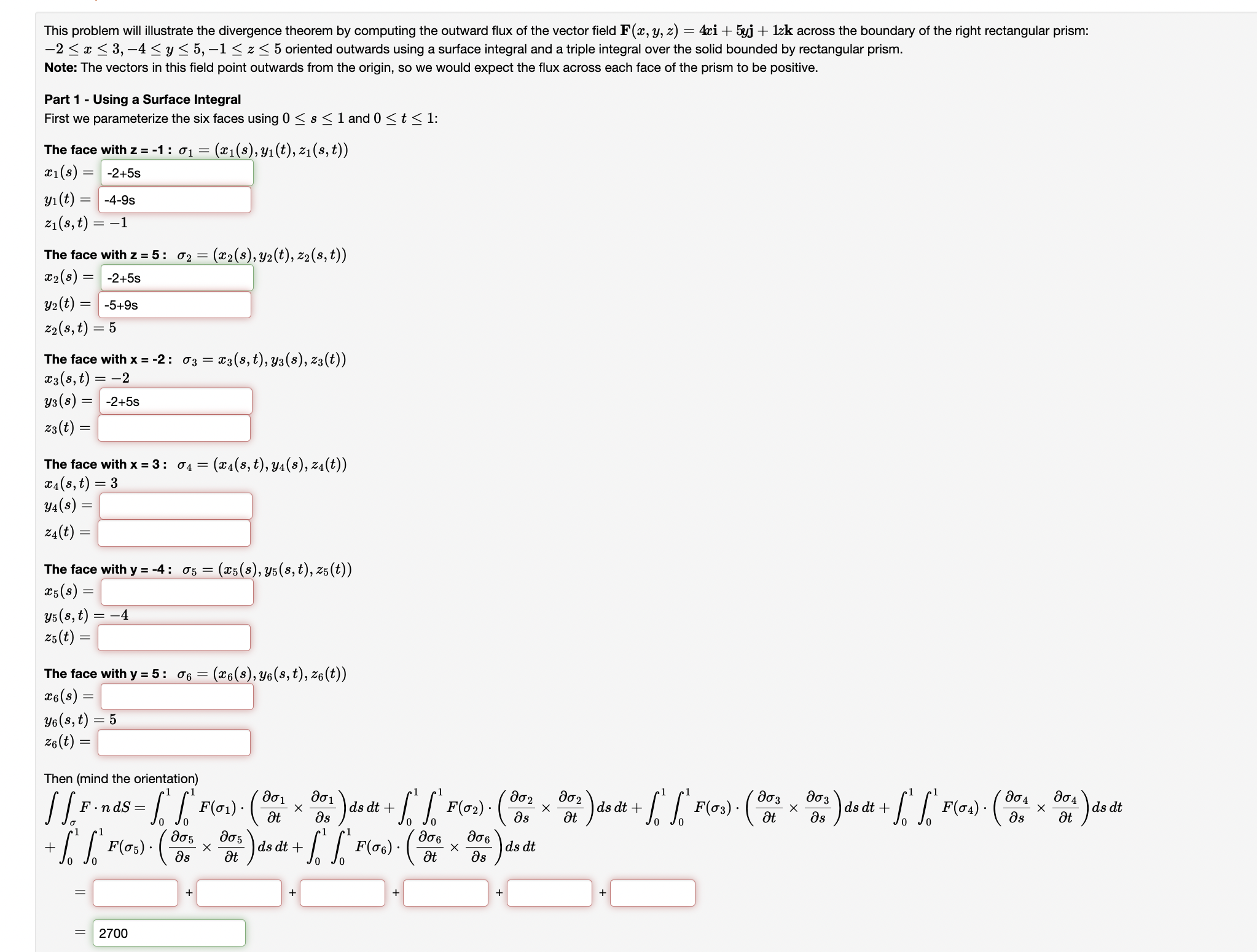 Solved This problem will illustrate the divergence theorem | Chegg.com