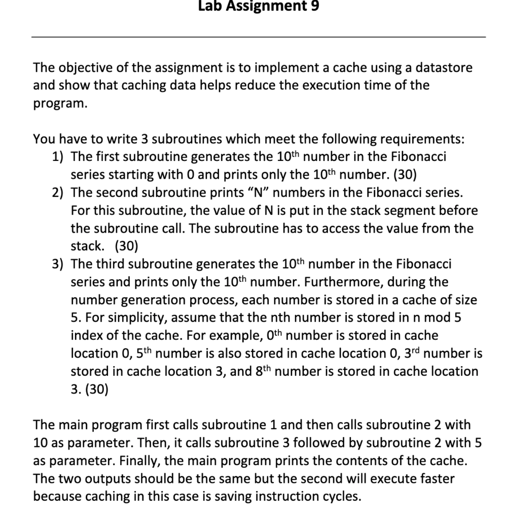 Lab Assignment 9 The objective of the assignment is | Chegg.com