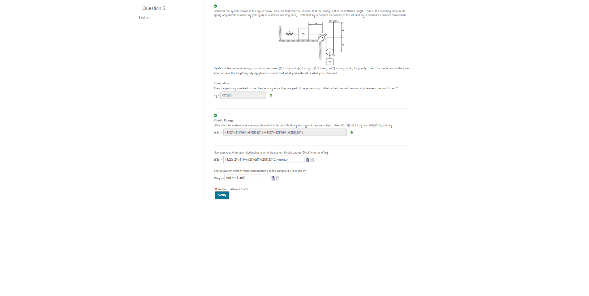 Solved Question 5 Consider the system shown in the figure | Chegg.com