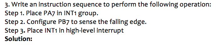 3. Write an instruction sequence to perform the | Chegg.com