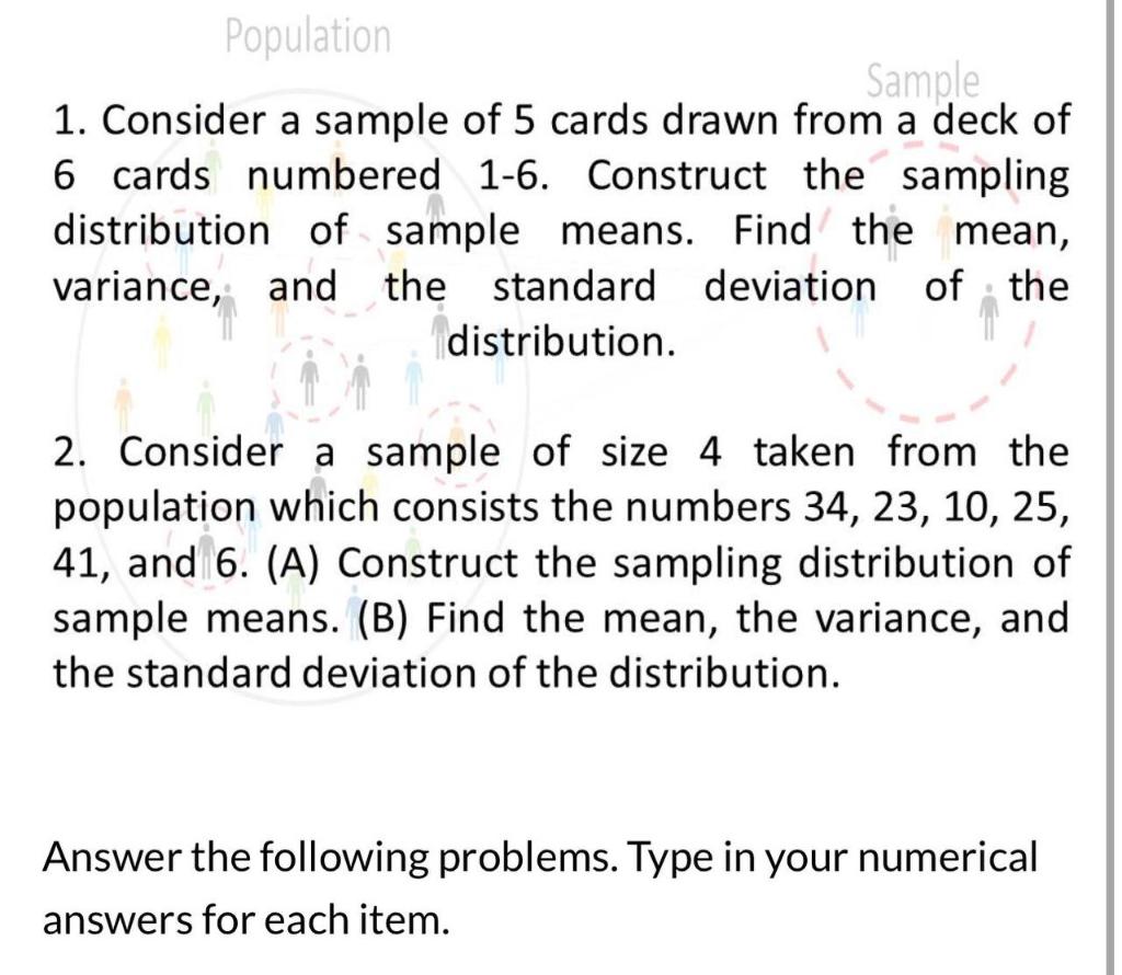 Solved 1. Consider A Sample Of 5 Cards Drawn From A Deck Of | Chegg.com