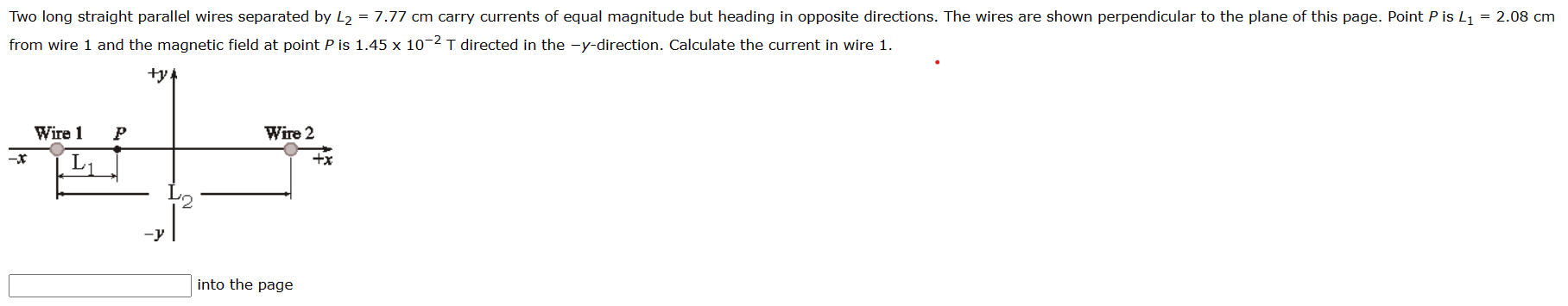 Solved from wire 1 and the magnetic field at point P is | Chegg.com