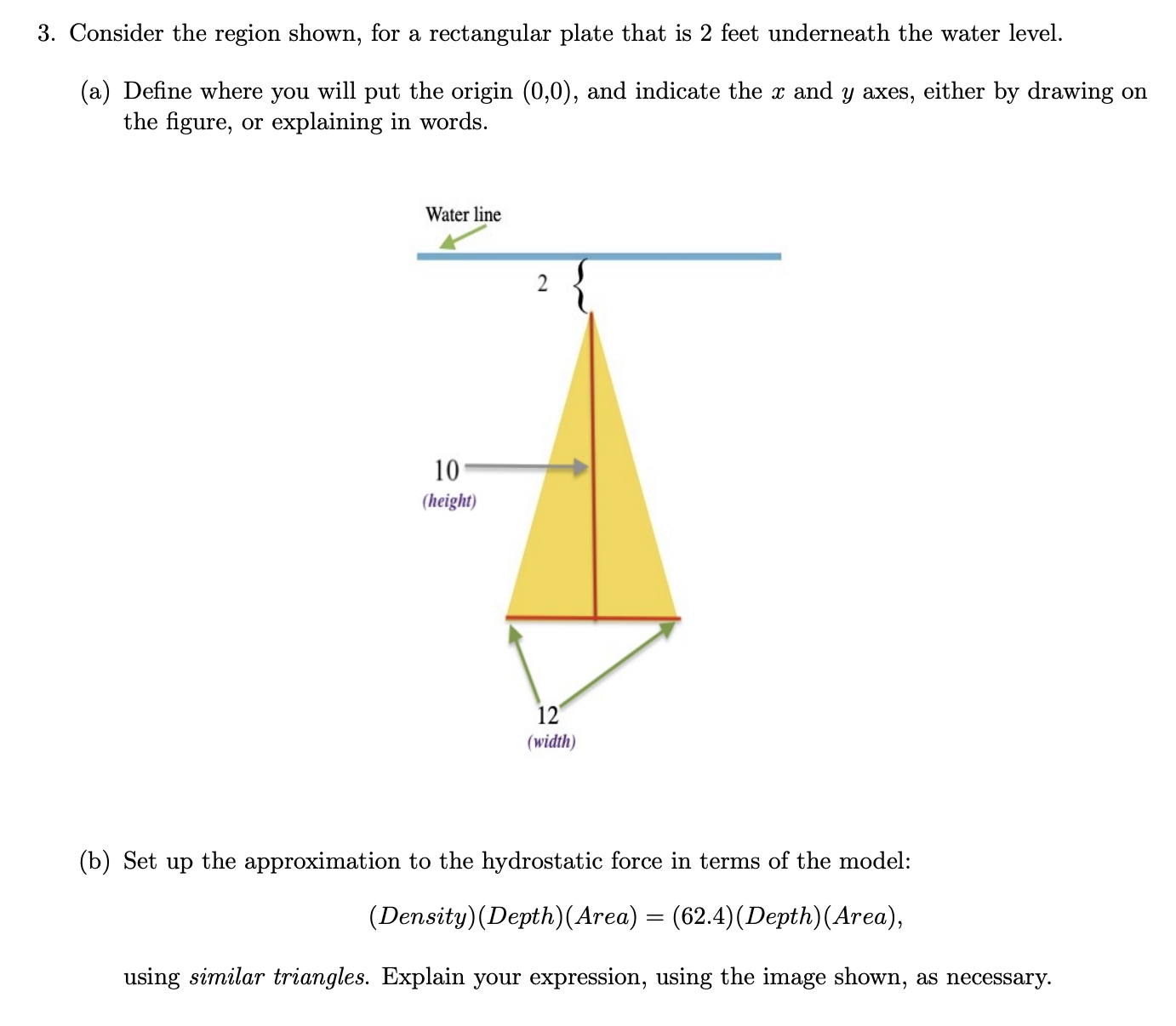 Solved 3. Consider the region shown, for a rectangular plate | Chegg.com