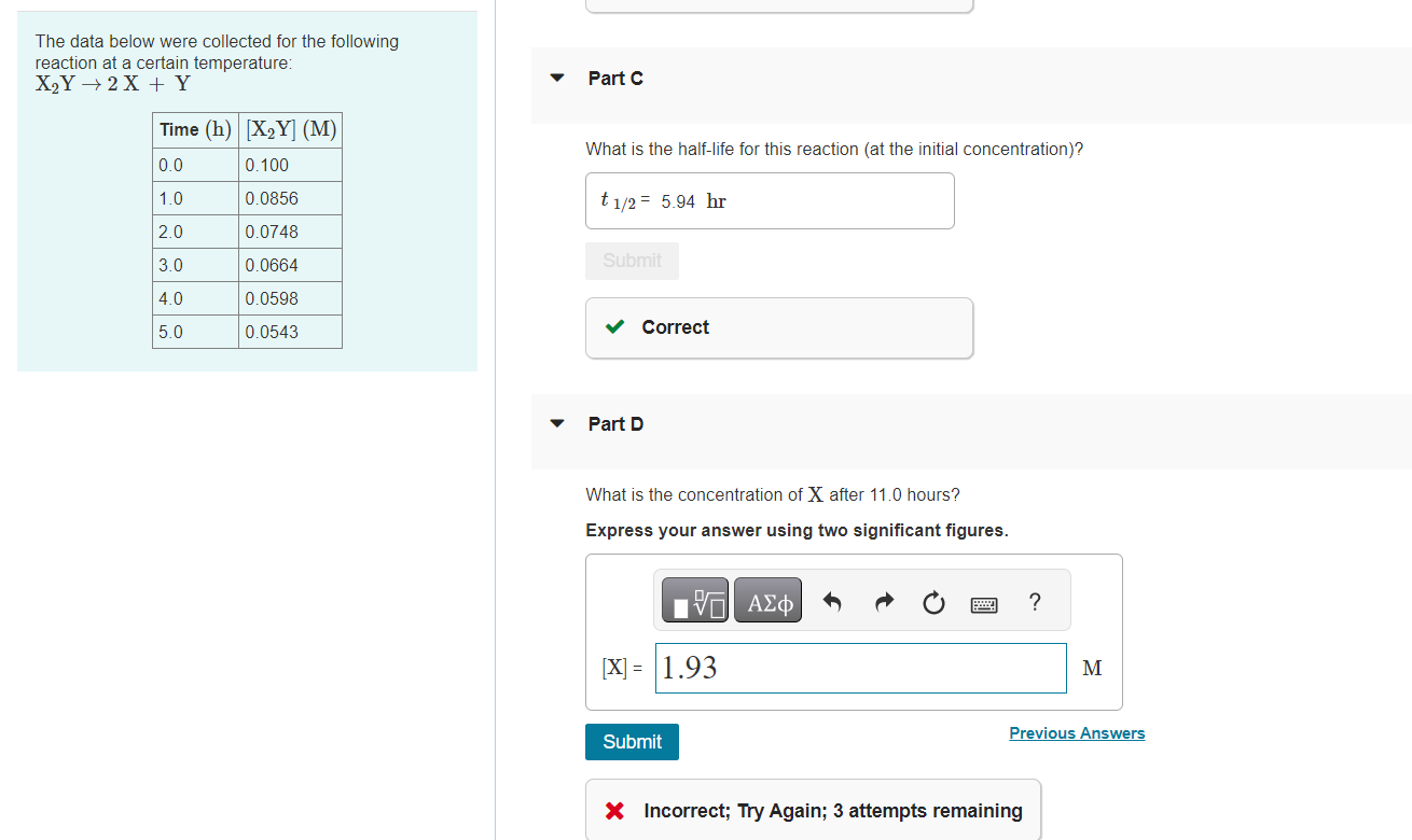 Solved The Data Below Were Collected For The Following | Chegg.com