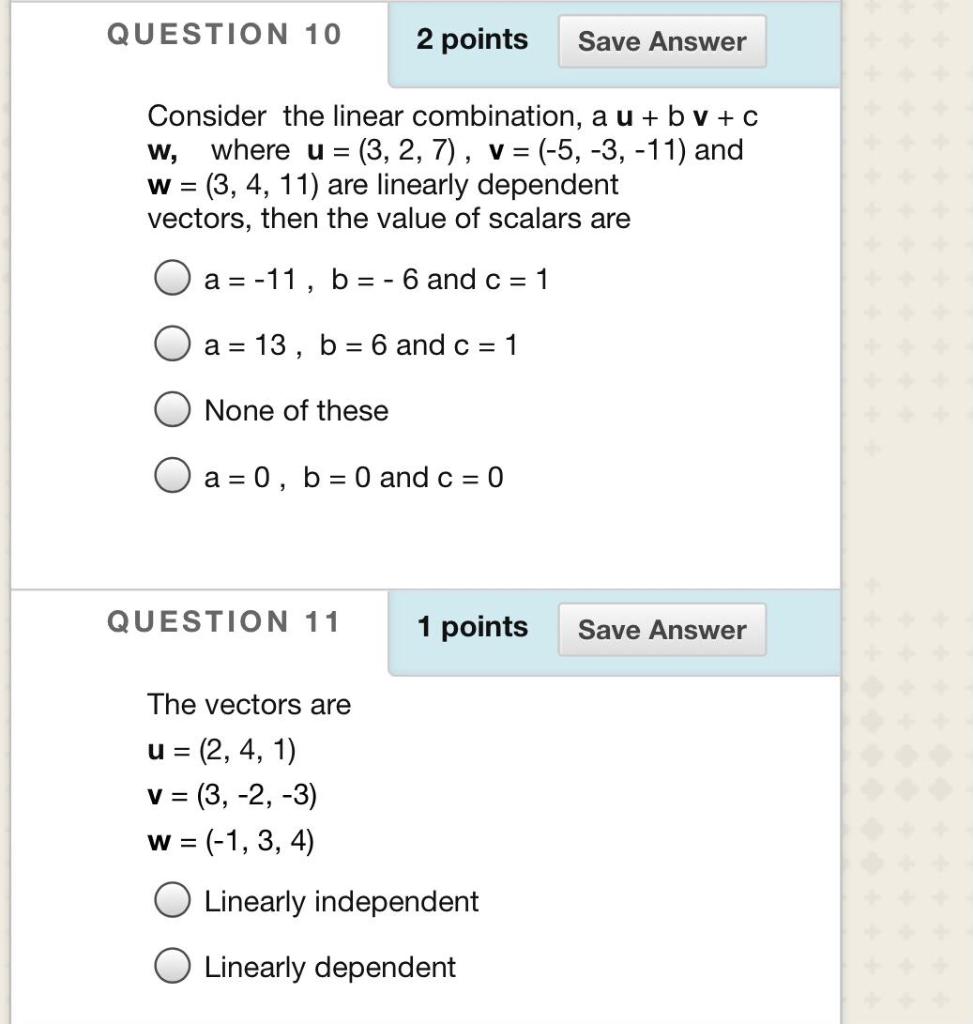 Solved Question 7 2 Points Save Answer If V Is The Set Of Chegg Com