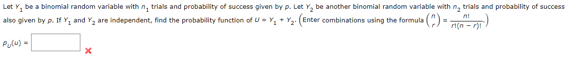 Solved n! Let Y, be a binomial random variable with n trials | Chegg.com