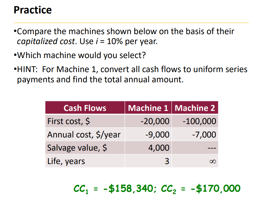 Solved Compare the machines shown below on the basis of