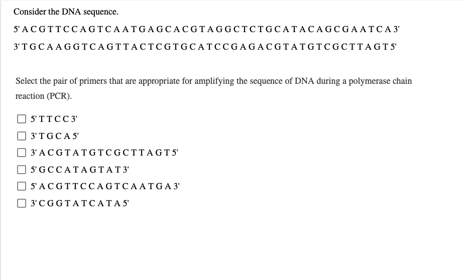 Solved Consider The DNA Sequence. | Chegg.com