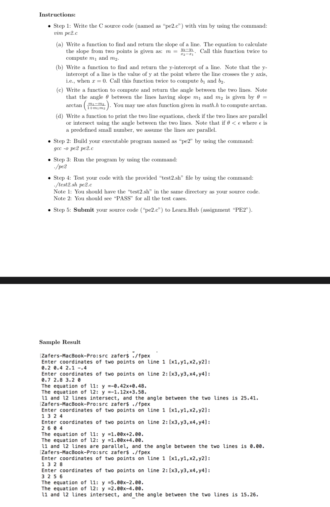 Solved Instructions:- ﻿Step 1: Write the C source code | Chegg.com
