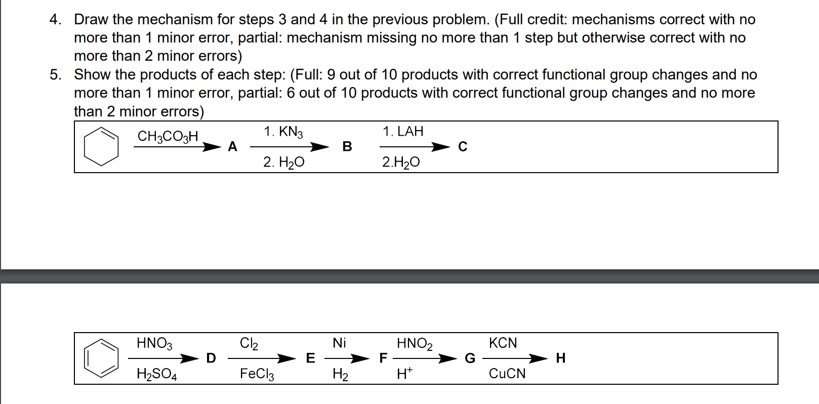 Solved 4. Draw the mechanism for steps 3 and 4 in the | Chegg.com