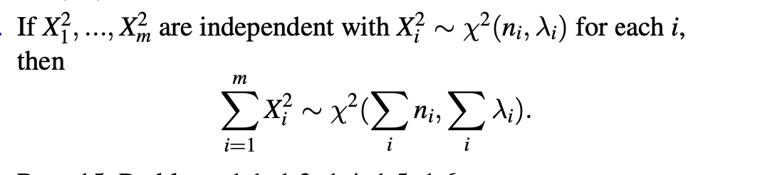 Solved If X12,…,xm2 Are Independent With Xi2∼χ2(ni,λi) For 