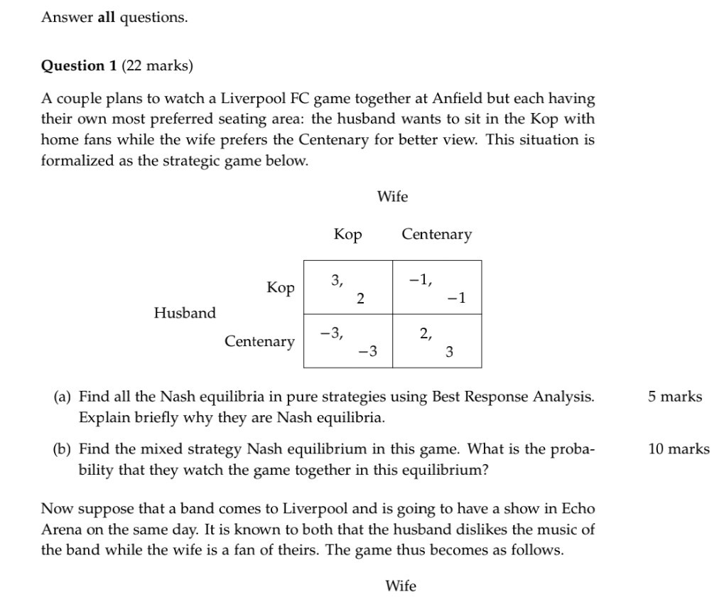 Solved Answer all questions. Question 1 (22 marks) A couple | Chegg.com