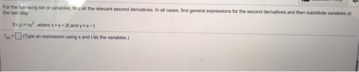 Solved For the following set of variables, find all the | Chegg.com