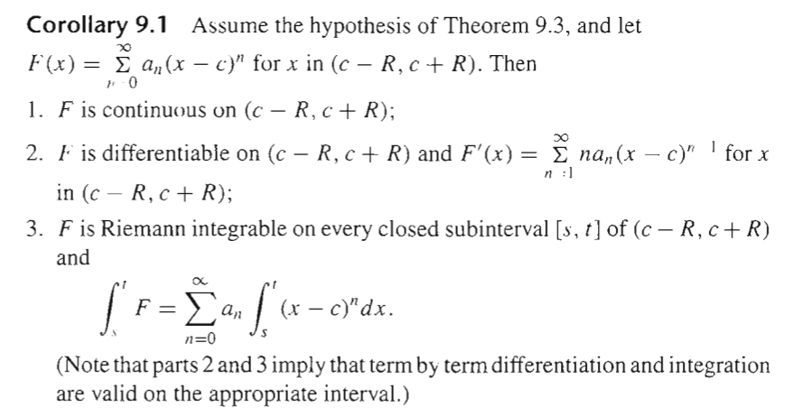Solved Problem 3 Given A Power Series Art C With Radiu Chegg Com