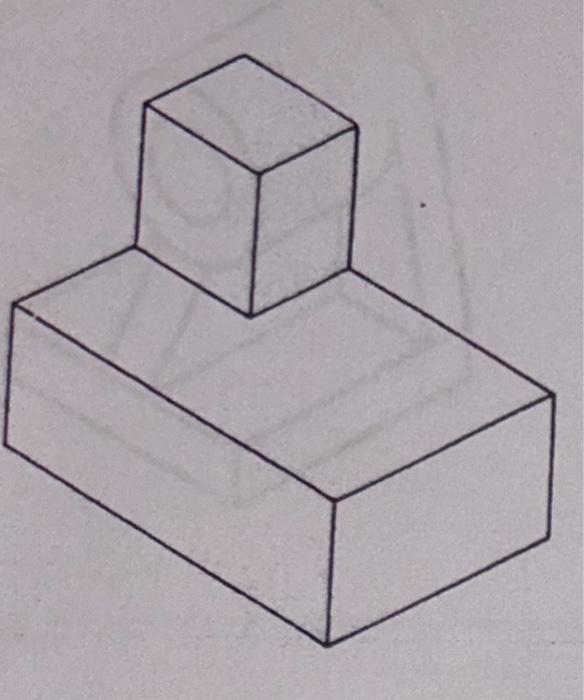 Solved Draw the top,front and side view from the provided. | Chegg.com