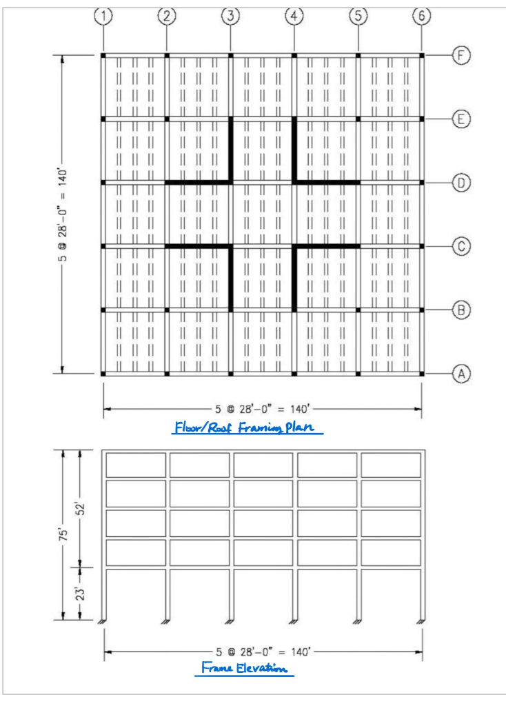 2. Design and detail the floor joist on grid line 5. | Chegg.com