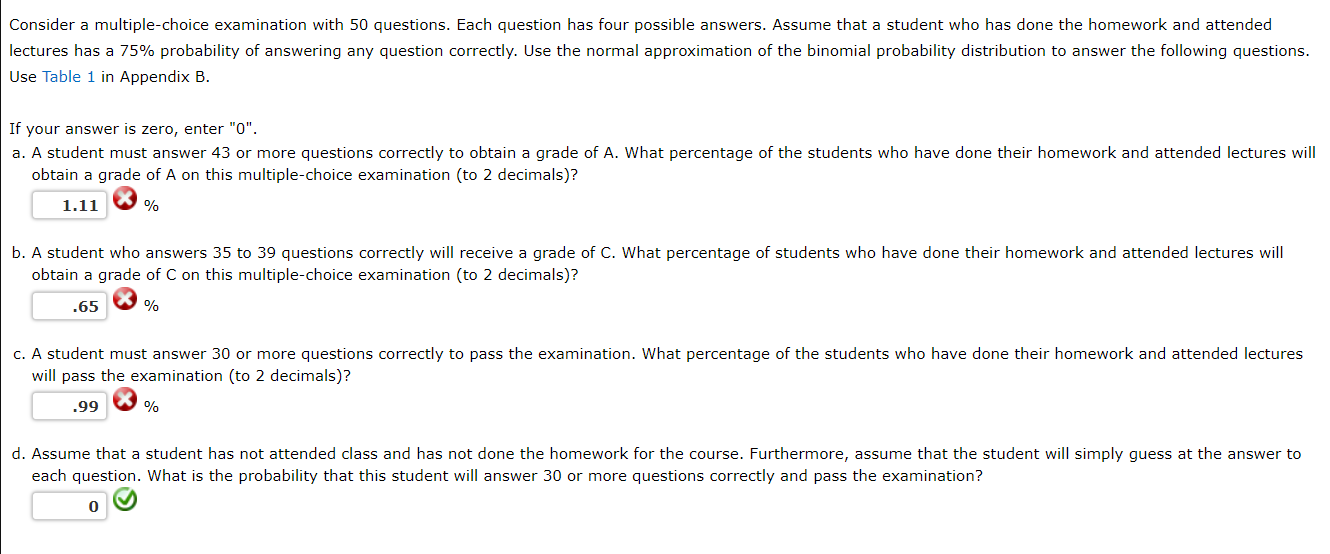 solved-consider-a-multiple-choice-examination-with-50-chegg