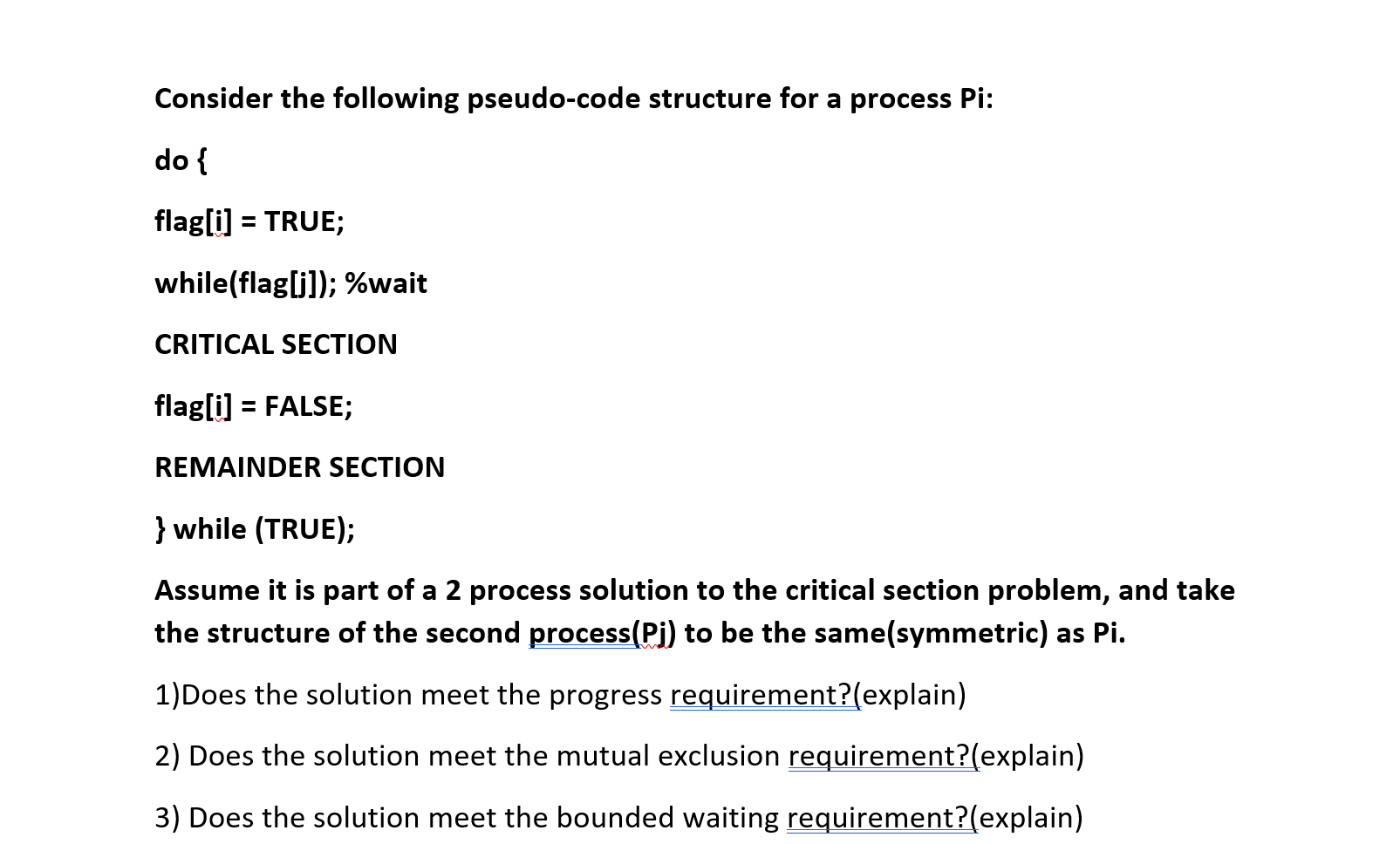 Solved Consider the following pseudo-code structure for a | Chegg.com