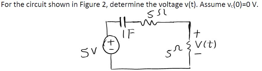 Solved For the circuit shown in Figure 2, determine the | Chegg.com