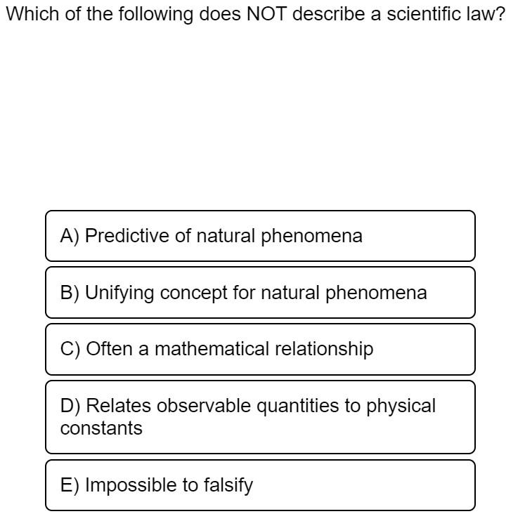 scientific law