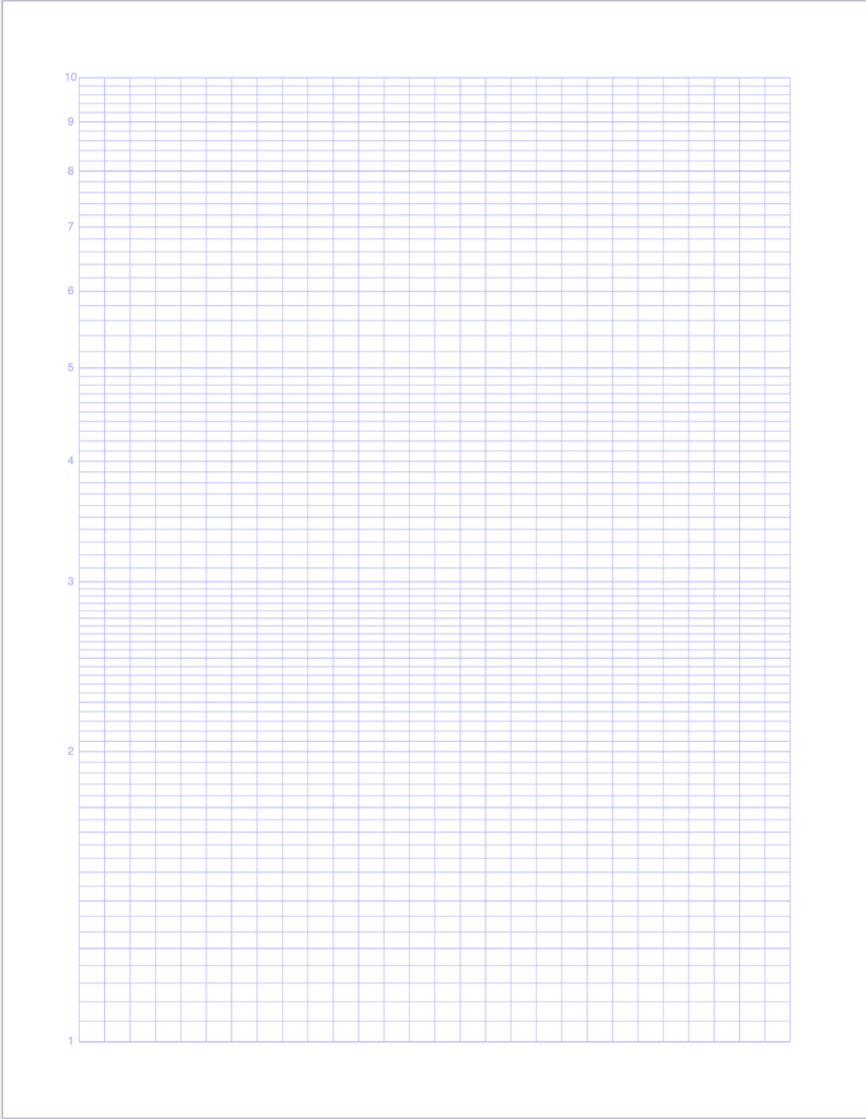 graph paper template excel