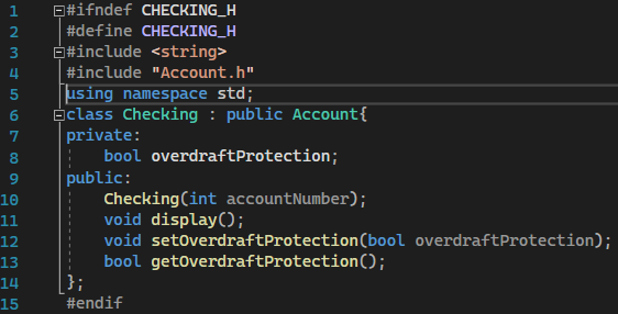 Solved This program extends the previous Accounts program. | Chegg.com