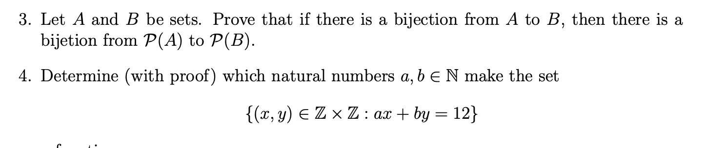 Solved 3. Let A And B Be Sets. Prove That If There Is A | Chegg.com