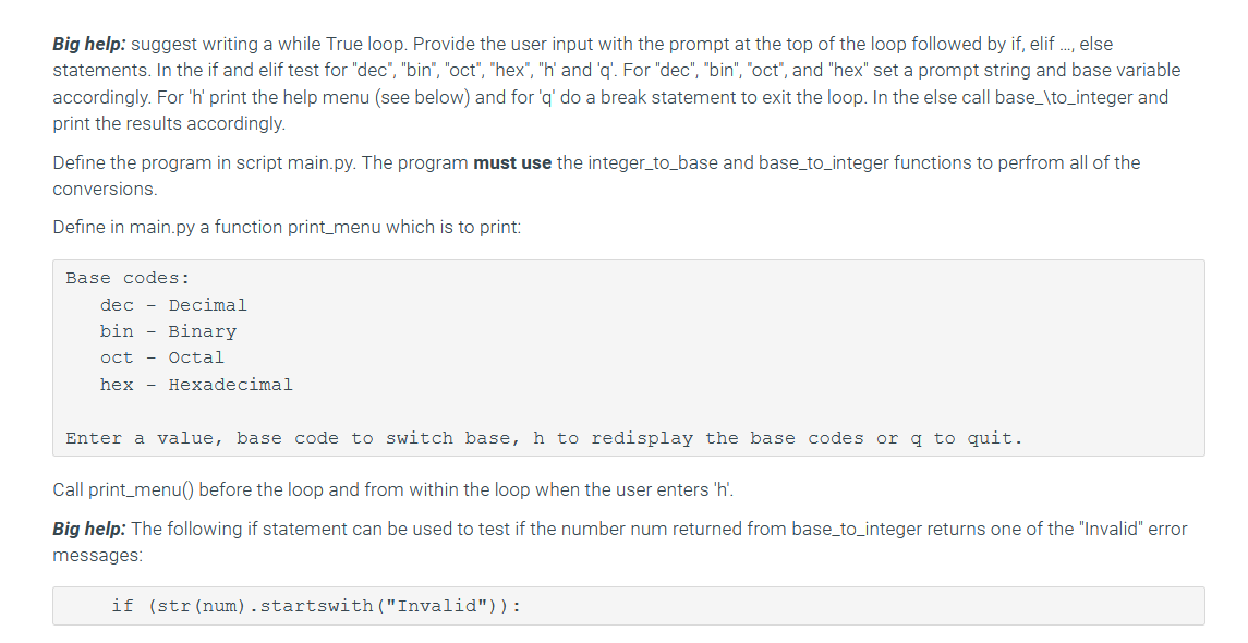 Solved 6 27 Lab Base Converter In The Previous Labs Chegg Com