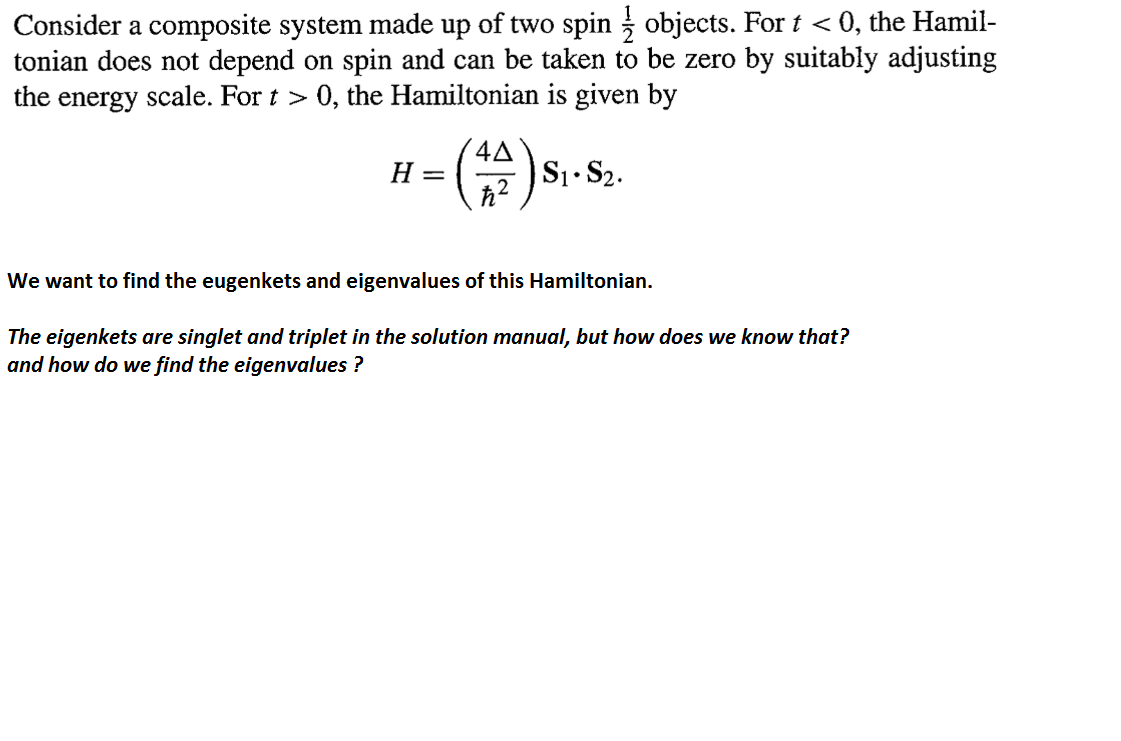 Solved Consider a composite system made up of two spin ž | Chegg.com