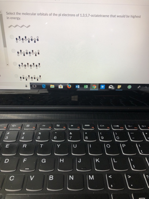 Solved Select the molecular orbitals of the pi electrons of | Chegg.com
