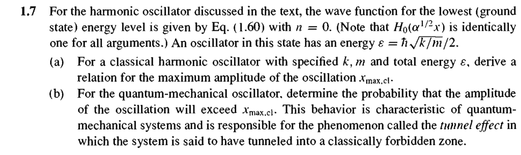 Solved For the harmonic oscillator discussed in the text, | Chegg.com