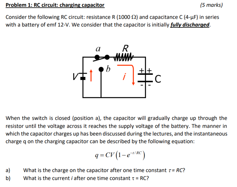 Capacitor Charging Equation With Initial Voltage Tessshebaylo 3723
