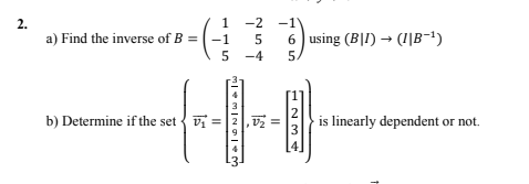 Solved A) ﻿Find The Inverse Of | Chegg.com