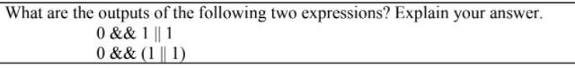 Solved What are the outputs of the following two | Chegg.com