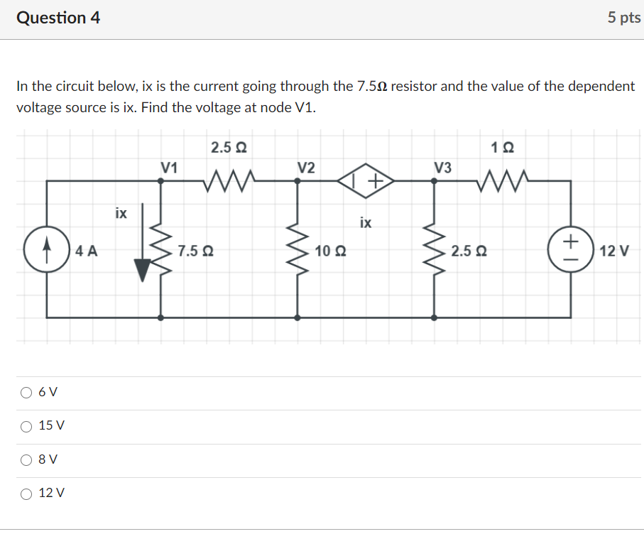 Solved Question 1 What constitutes a Supernode? O A current | Chegg.com
