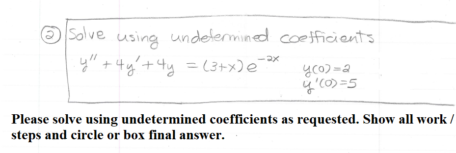 Solved Please show all work. Do not skip any algebra steps. | Chegg.com