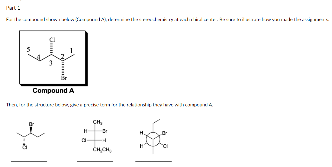 Solved Part 1 For The Compound Shown Below (Compound A), | Chegg.com