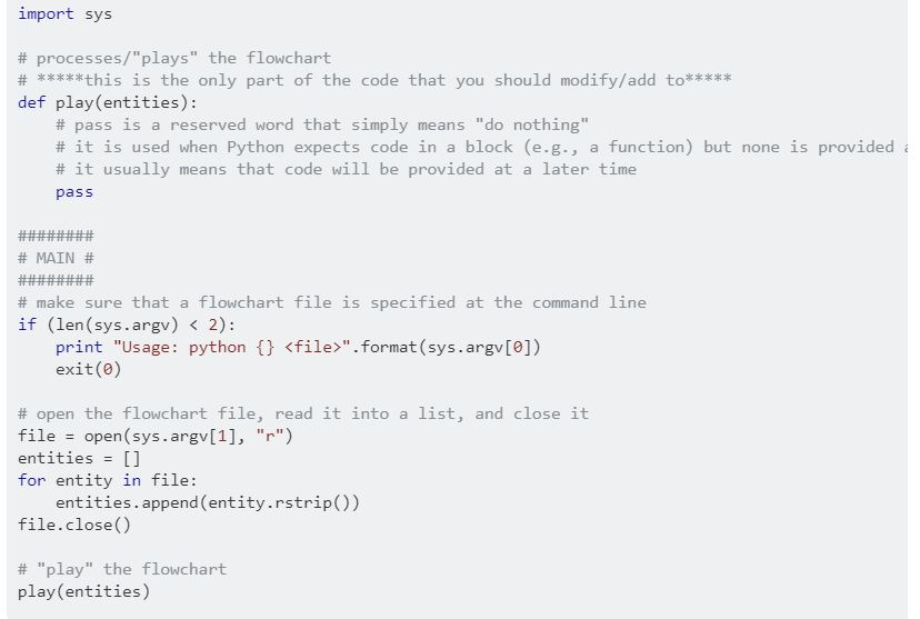 the code needs to make flow chart that reads a txt | Chegg.com