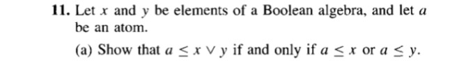 Solved 11. Let X And Y Be Elements Of A Boolean Algebra, | Chegg.com