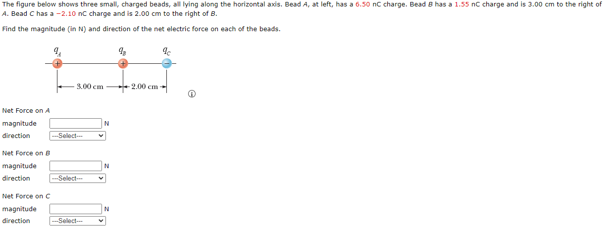 [Solved]: The figure below shows three small, charged bead