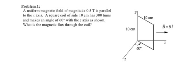 Solved A uniform magnetic field of magnitude 0.5 T is | Chegg.com